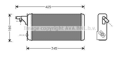 AVA QUALITY COOLING Теплообменник, отопление салона IV6019